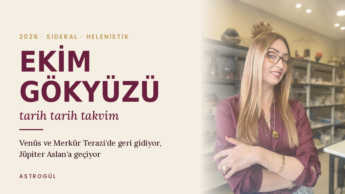 Ekim 2026 Sideral Zodyak Gökyüzü Takvimi